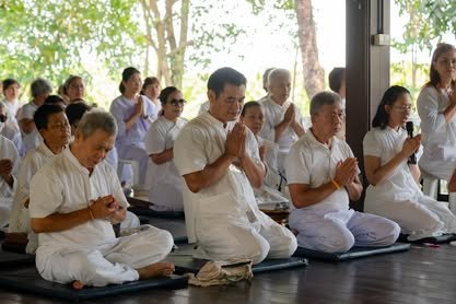 บรรยากาศการอบรมปฏิบัติธรรม วัดป่าเลิศธรรมนิมิต