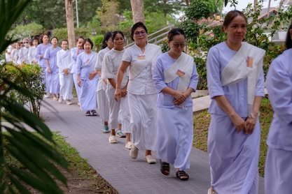 บรรยากาศการอบรมปฏิบัติธรรม วัดป่าเลิศธรรมนิมิต