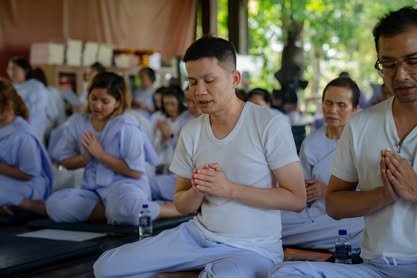 บรรยากาศการอบรมปฏิบัติธรรม วัดป่าเลิศธรรมนิมิต