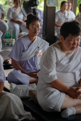 บรรยากาศการอบรมปฏิบัติธรรม วัดป่าเลิศธรรมนิมิต