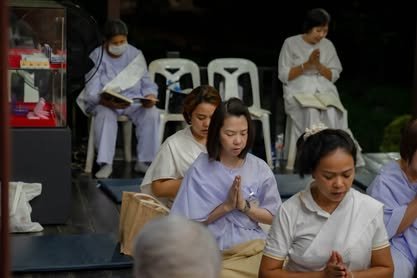 บรรยากาศการอบรมปฏิบัติธรรม วัดป่าเลิศธรรมนิมิต