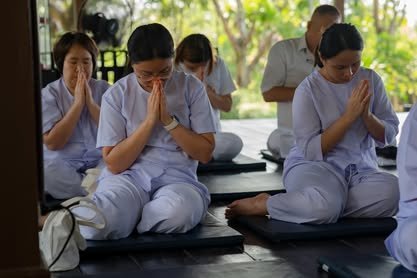 บรรยากาศการอบรมปฏิบัติธรรม วัดป่าเลิศธรรมนิมิต