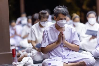บรรยากาศการอบรมปฏิบัติธรรม วัดป่าเลิศธรรมนิมิต
