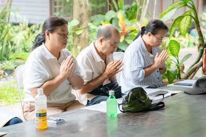 บรรยากาศการอบรมปฏิบัติธรรม วัดป่าเลิศธรรมนิมิต