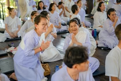 บรรยากาศการอบรมปฏิบัติธรรม วัดป่าเลิศธรรมนิมิต