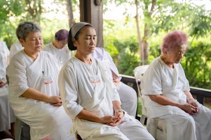 บรรยากาศการอบรมปฏิบัติธรรม วัดป่าเลิศธรรมนิมิต