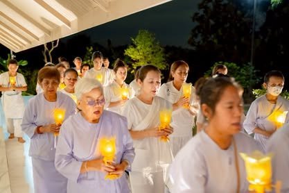 บรรยากาศการอบรมปฏิบัติธรรม วัดป่าเลิศธรรมนิมิต