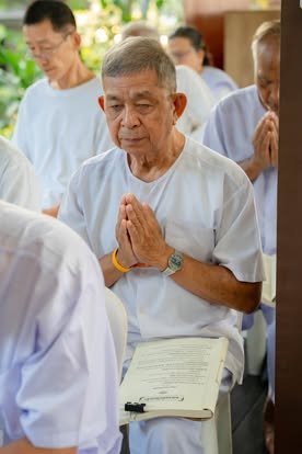 บรรยากาศการอบรมปฏิบัติธรรม วัดป่าเลิศธรรมนิมิต