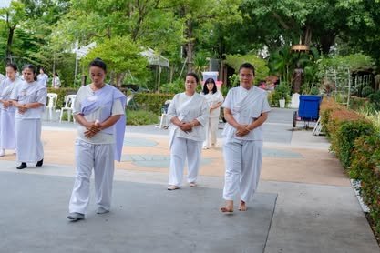 บรรยากาศการอบรมปฏิบัติธรรม วัดป่าเลิศธรรมนิมิต