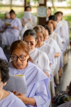 บรรยากาศการอบรมปฏิบัติธรรม วัดป่าเลิศธรรมนิมิต
