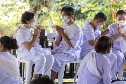 บรรยากาศการอบรมปฏิบัติธรรม วัดป่าเลิศธรรมนิมิต