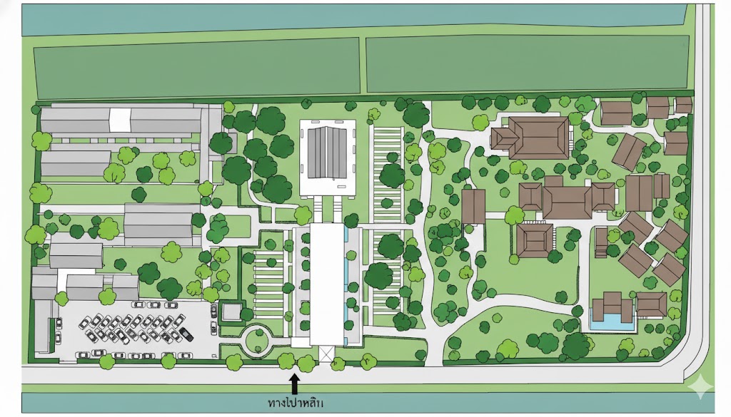 แผนที่วัดป่าเลิศธรรมนิมิต